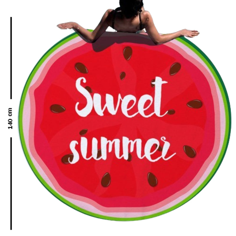 Beach Mat – Sandproof Outdoor Mat – Watermelon Design