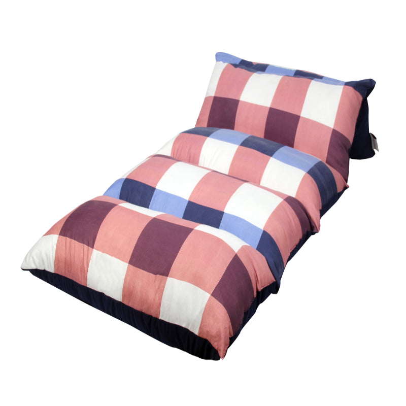 Floor Foldable Mattress (Caro Blue Design)