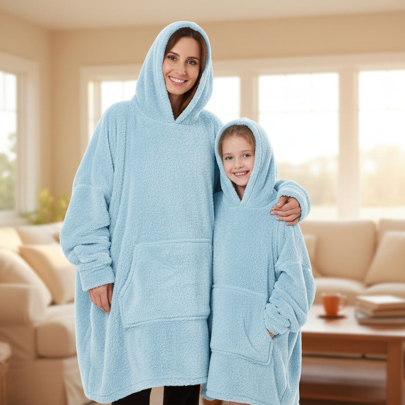 Like Mom Like Daughter Oversized Hooded Blanket Set – 2 Pieces
