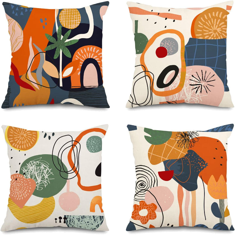Cushion Cover Set 4 Pcs - Boho Design