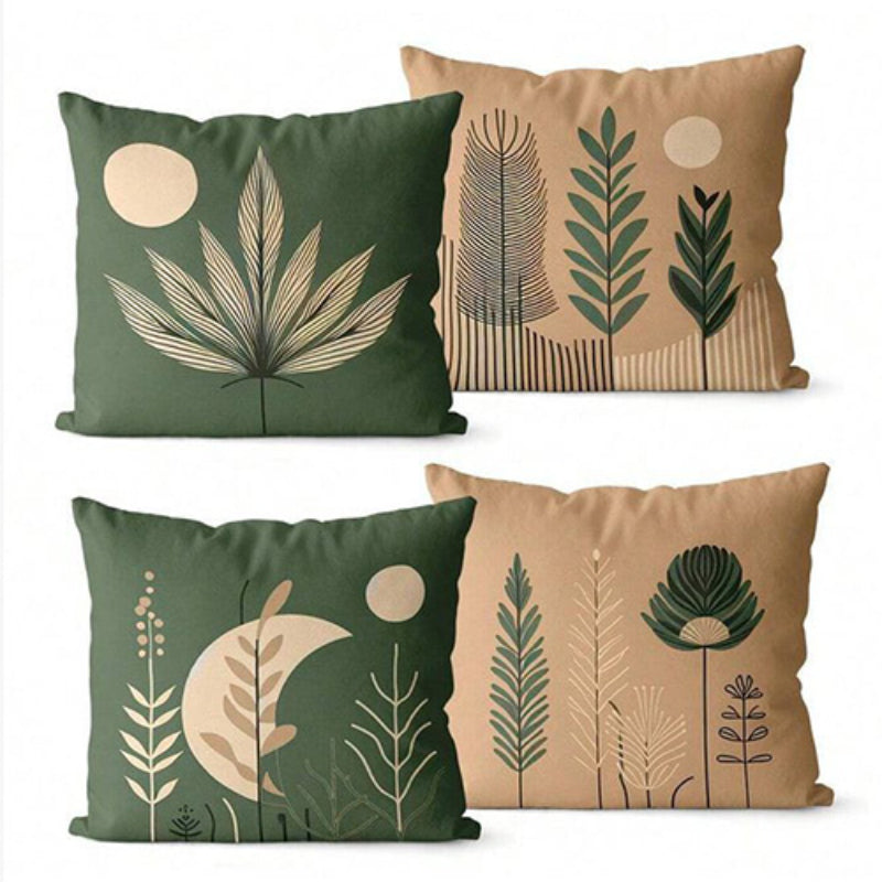 Cushion Cover Set 4 Pcs - Floral Design