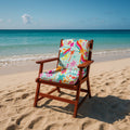 Full Chair Cushion– Soft Padded for Beach & Garden – Palm Beach Design