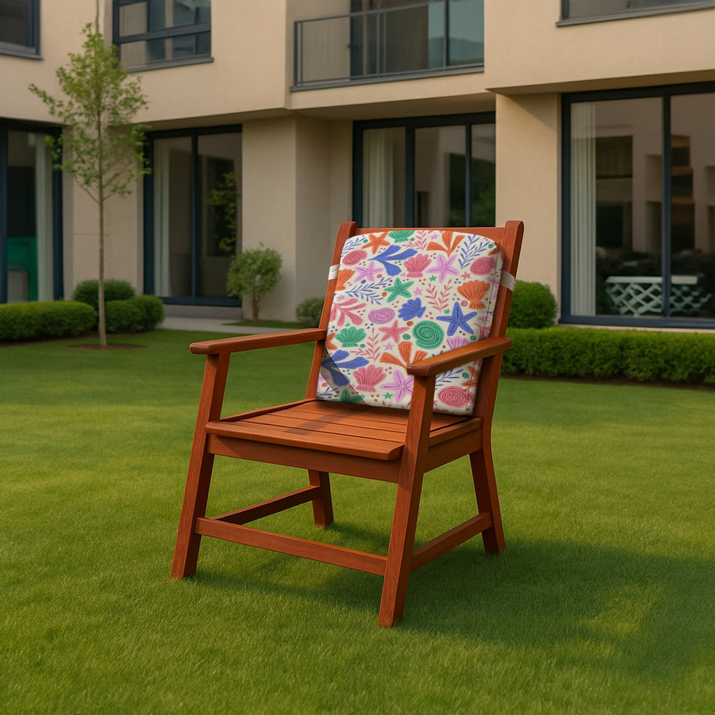 Back or Seat Cushion Chair – Soft Padded For Beach & Garden – Sea star Design