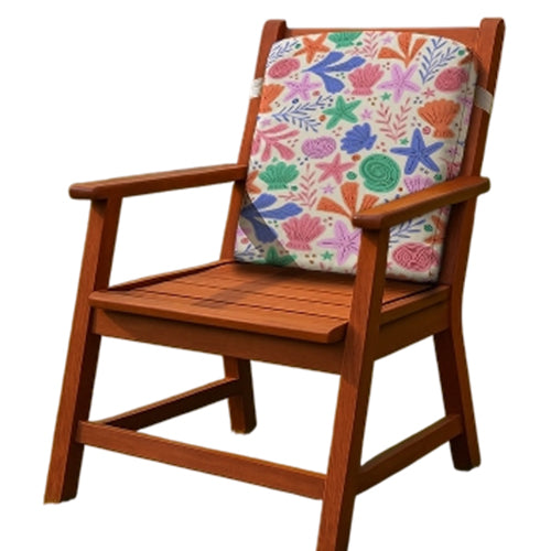 Back or Seat Cushion Chair – Soft Padded For Beach & Garden – Sea star Design