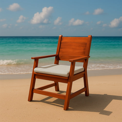 Back or Seat Chair Cushion– Soft Padded For Beach & Garden – Hello summer Design