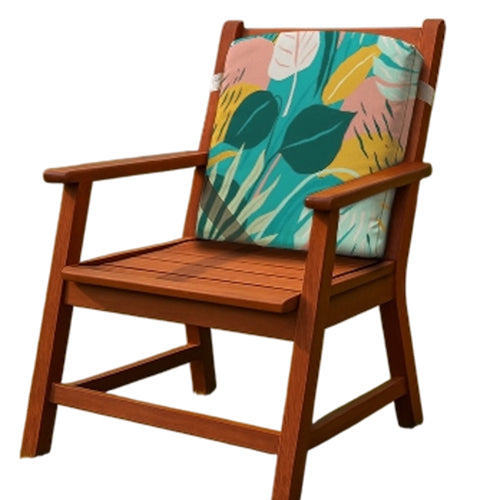 Back or Seat Chair Cushion – Soft Padded For Beach & Garden – Lagon Design