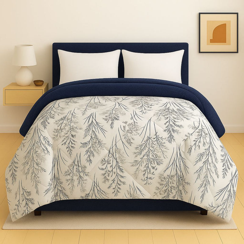 Double Face Winter Quilt – Breeze blue Design
