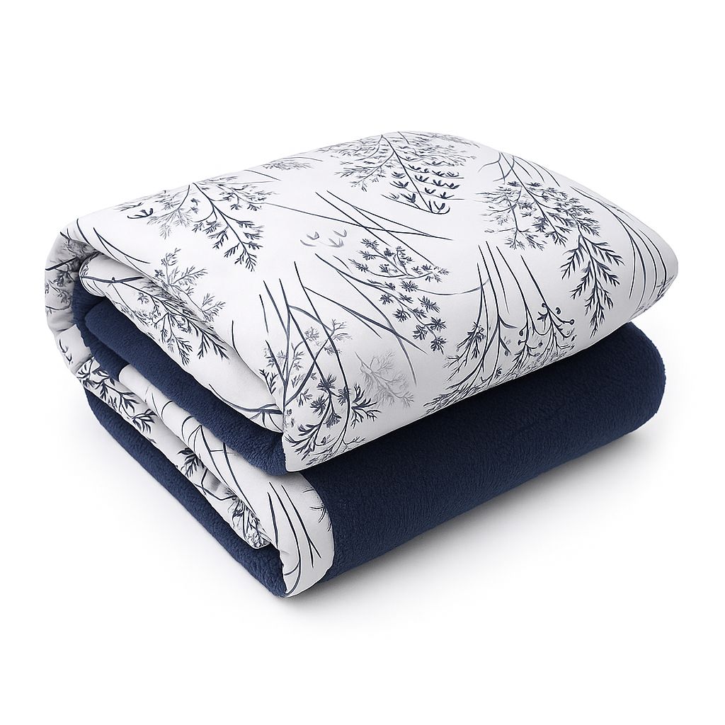 Double Face Winter Quilt – Breeze blue Design