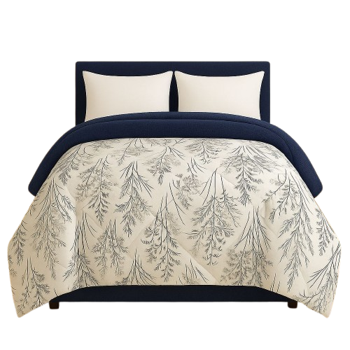 Double Face Winter Quilt – Breeze blue Design