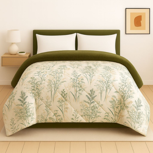 Double Face Winter Quilt – Breeze Green Design