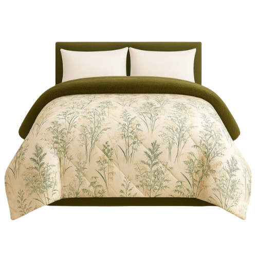 Double Face Winter Quilt – Breeze Green Design