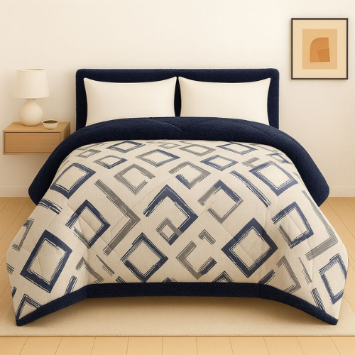 Double Face Winter Quilt – Seafoam Design