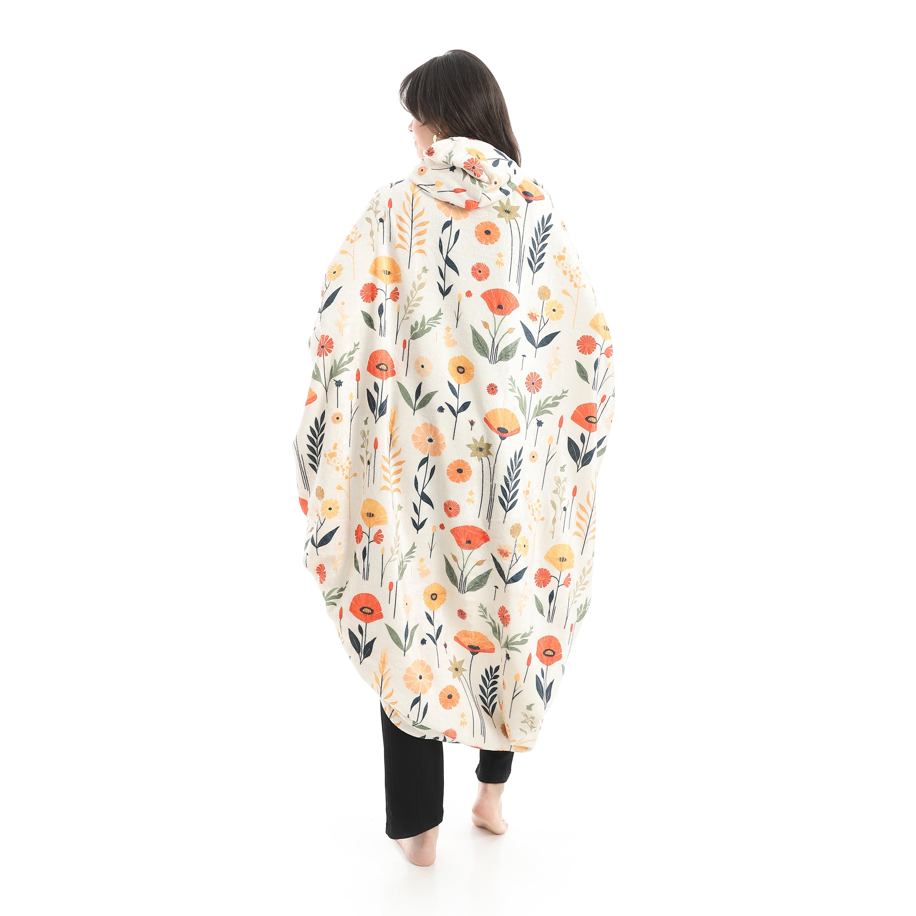Wearable Blanket Hoodie – Blooming Design