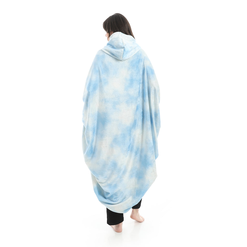 Wearable Blanket Hoodie – Cloudy Design