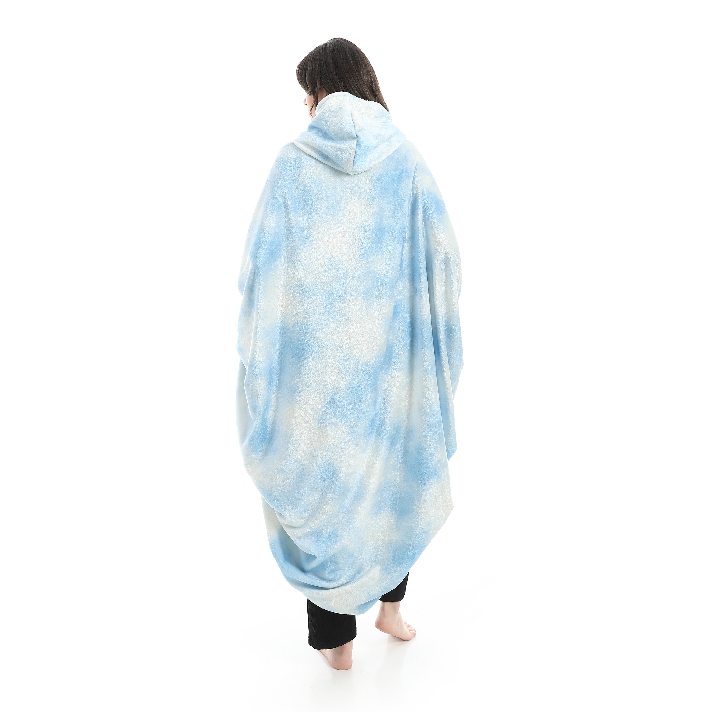 Wearable Blanket Hoodie – Cloudy Design