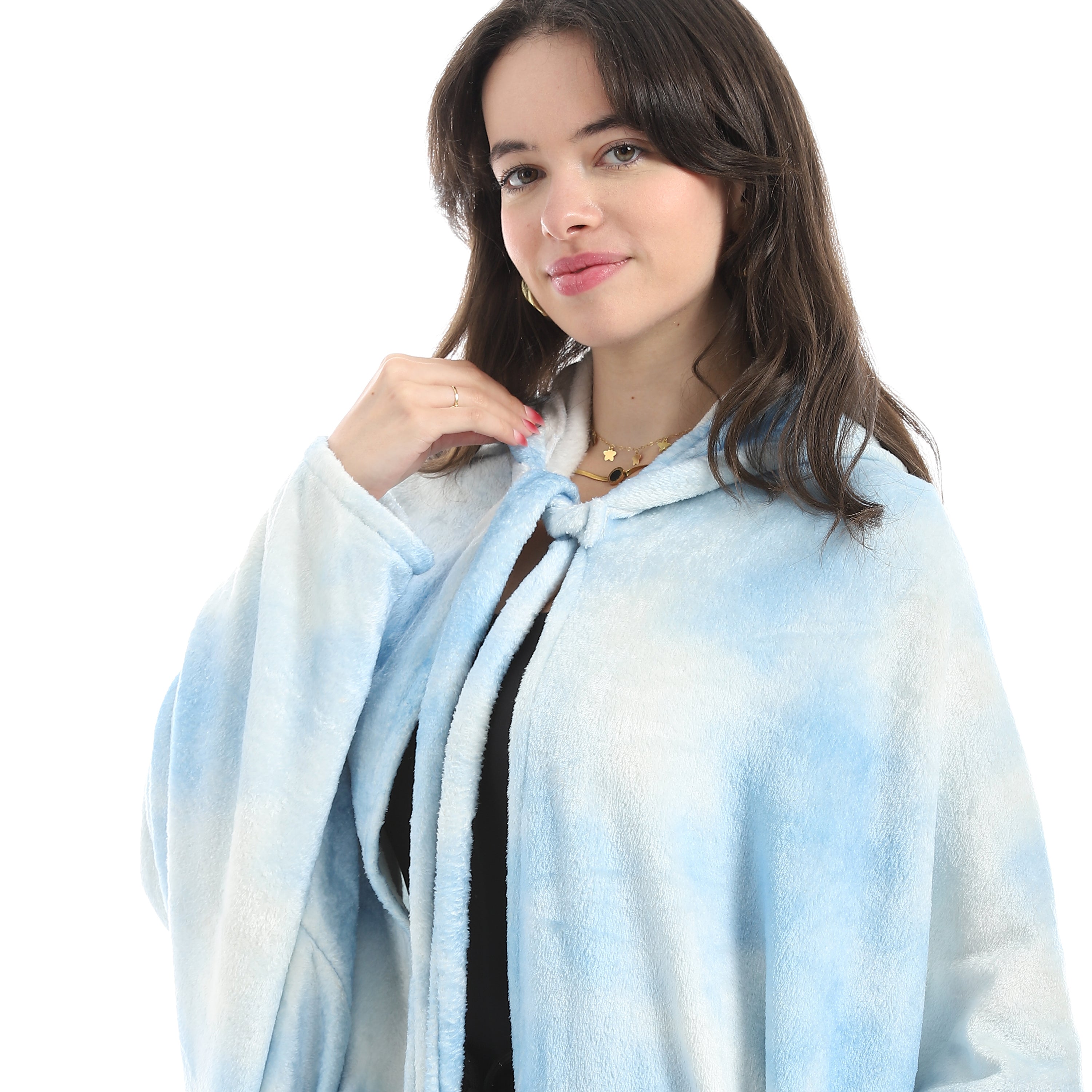 Wearable Blanket Hoodie – Cloudy Design