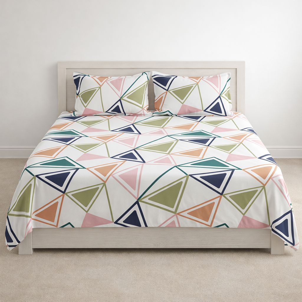 Trigo Flat Bed Sheet Set – Soft & Breathable Blended Cotton