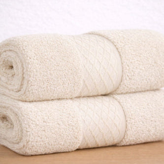 Towels Set 3pcs Cotton – Soft & Absorbent– Weaves Design 500 GSM