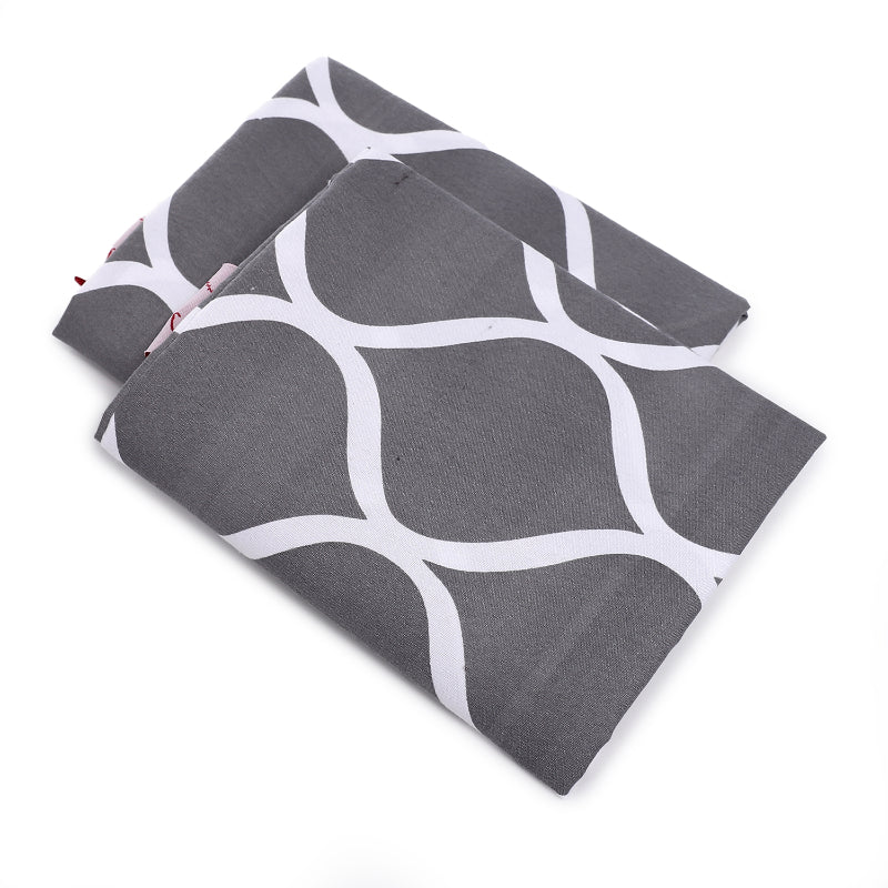 Gray Waves Fitted Bed Sheet Set – Soft & Breathable Microfiber