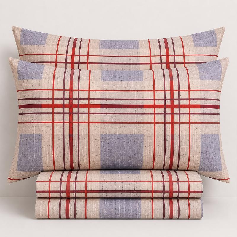 Classic Fitted Bed Sheet Set – Soft & Breathable Blended Cotton