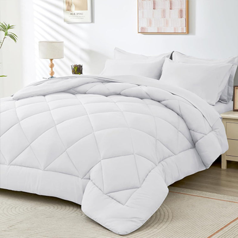 Winter Fiber Quilt – White Color Cozy Comfort