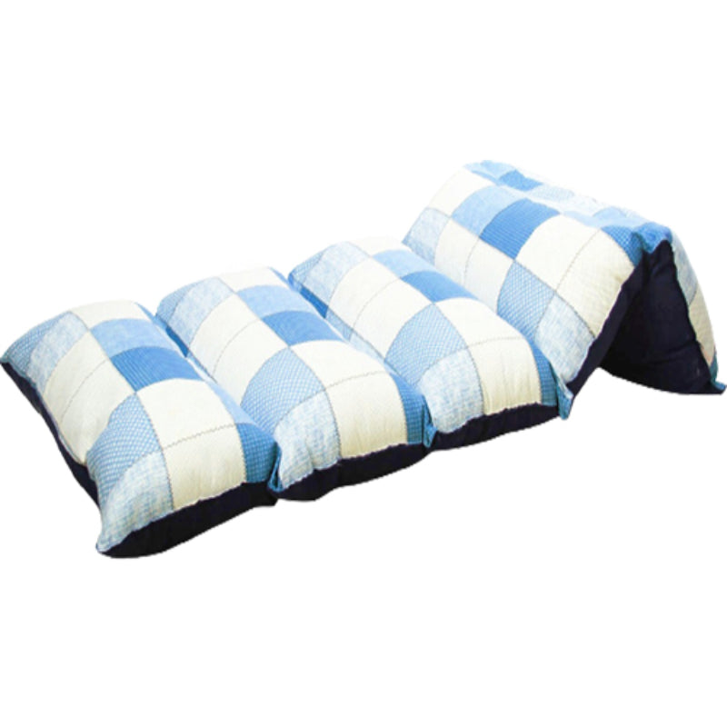 Floor Foldable Mattress (Blue Mix Design)