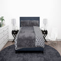 Trio Quilt Set (3-in-1) All Season – Zigzag Design with Fleece