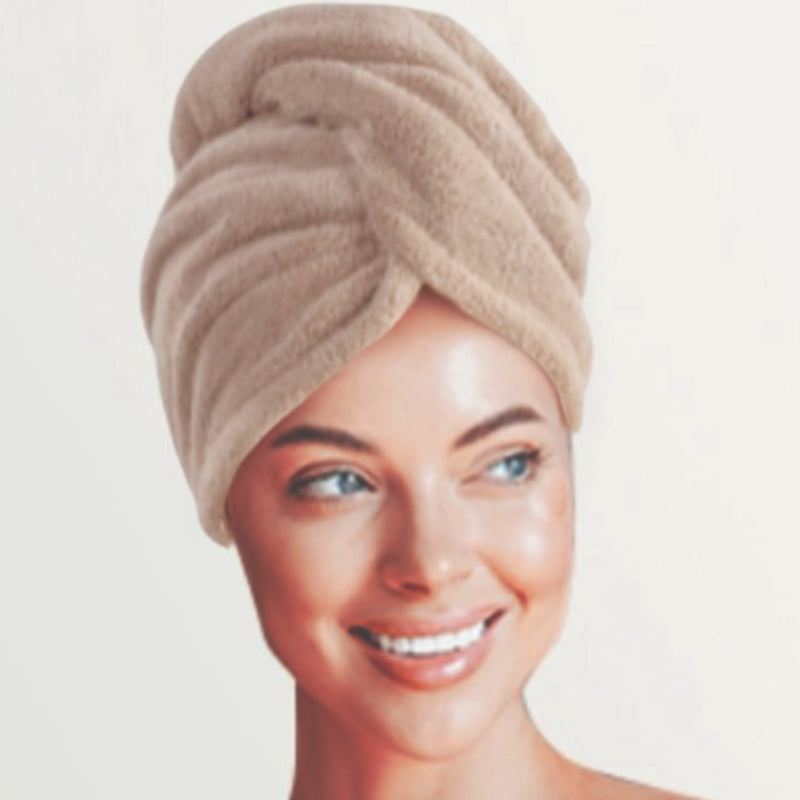 Quick Dry Hair Set – Bonnet + Hair Tie (2 Pcs)