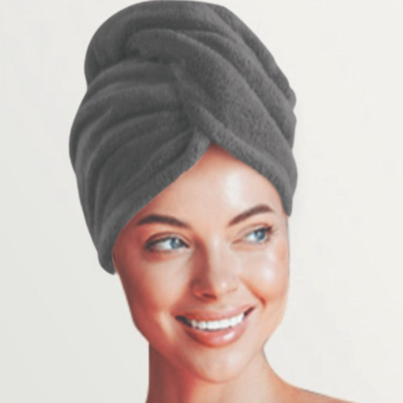 Quick Dry Hair Set – Bonnet + Hair Tie (2 Pcs)
