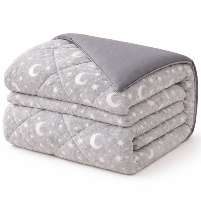 Winter Quilt Double Face – Loomy & Gray Microfiber