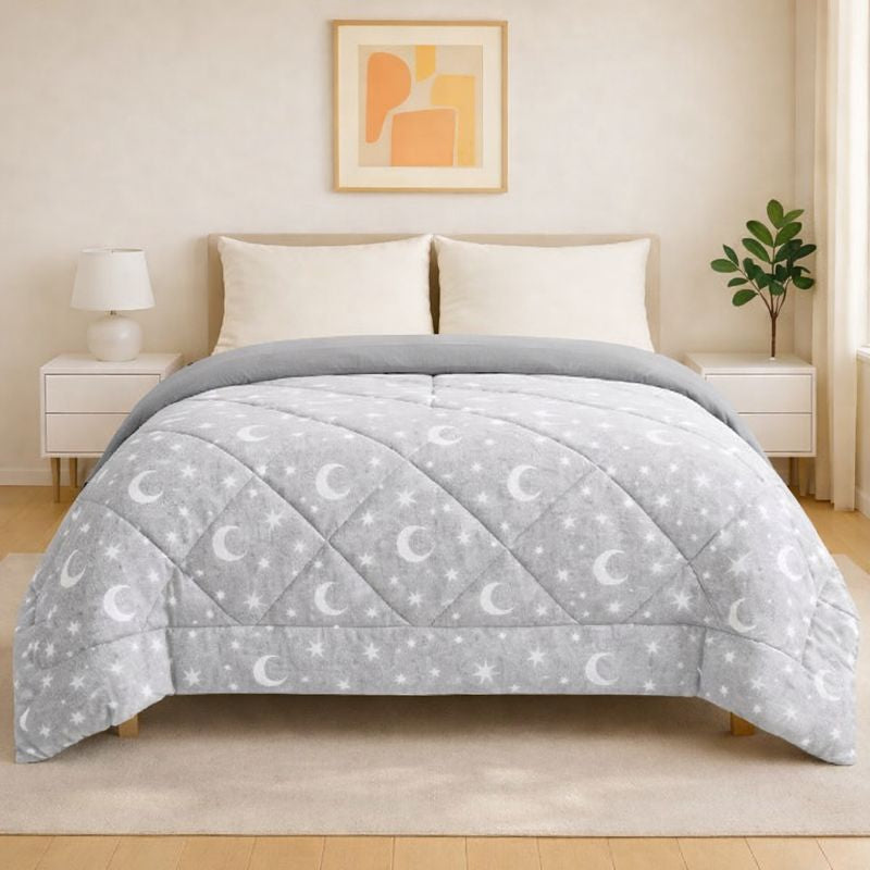 Winter Quilt Double Face – Loomy & Gray Microfiber