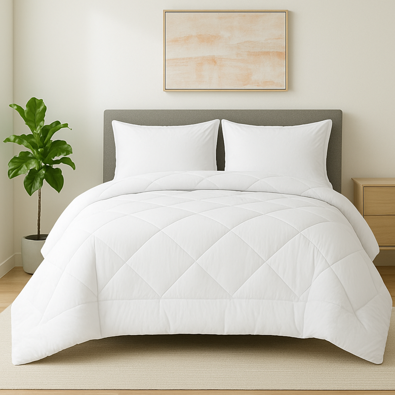Winter Fiber Quilt – White Color Cozy Comfort