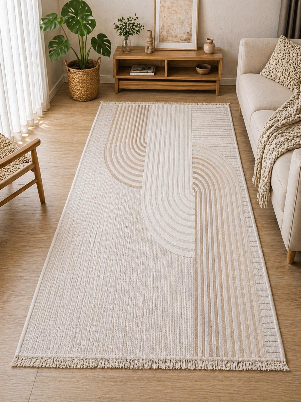 Carpet Protector – Modern Anti-Slip Rug Protector Flow Design