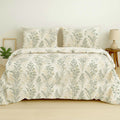 Breeze Green Quilt cover with zipper – Soft & Breathable Blended Cotton