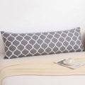 Gray Waves Long Pillowcase – Soft & Breathable Printed Microfiber