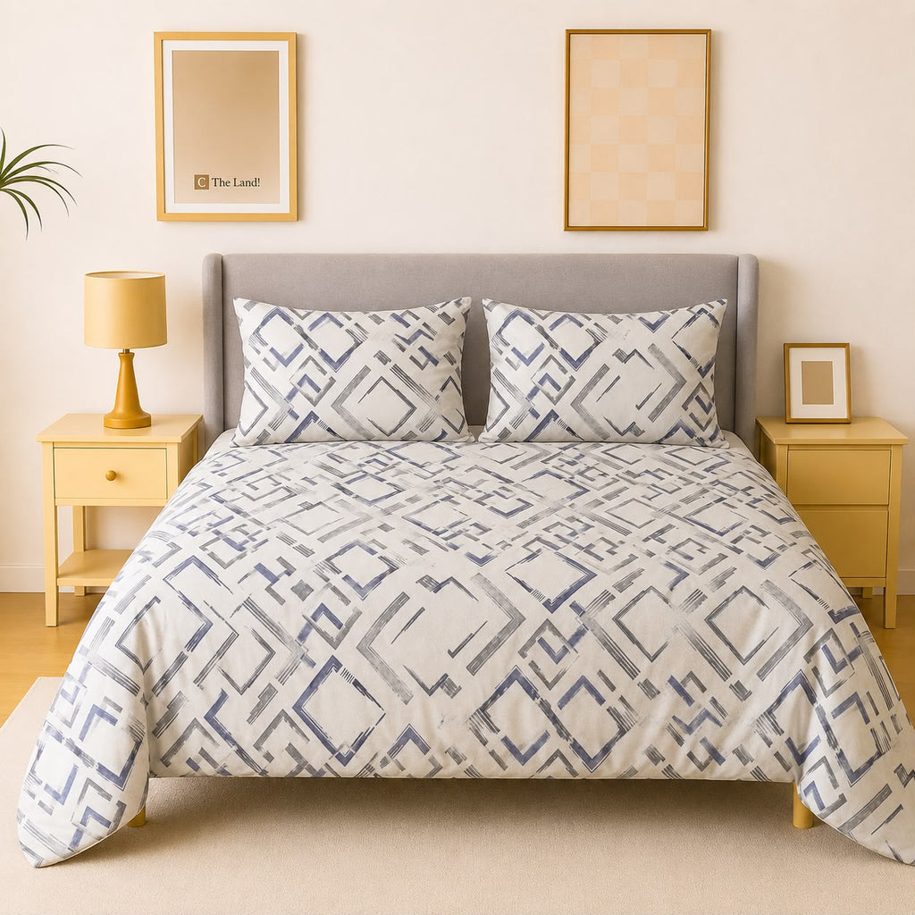 Seafoam Flat Bed Sheet Set – Soft & Breathable Blended Cotton