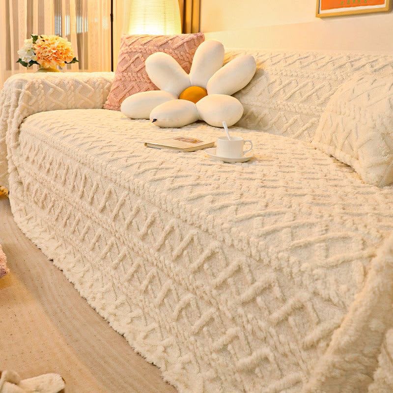 Jacquard Sofa Cover – Soft & Stretchable