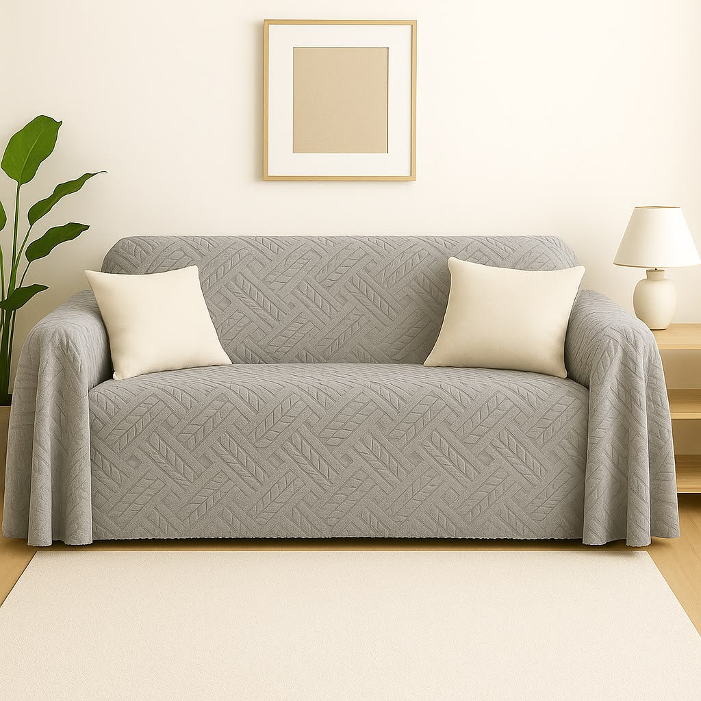 Spike Jacquard Sofa Cover – Soft & Stretchable