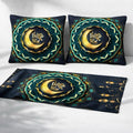 Ramadan Tablecloth – Elegant Ramadan Dining Table Cover Dark Blue Design