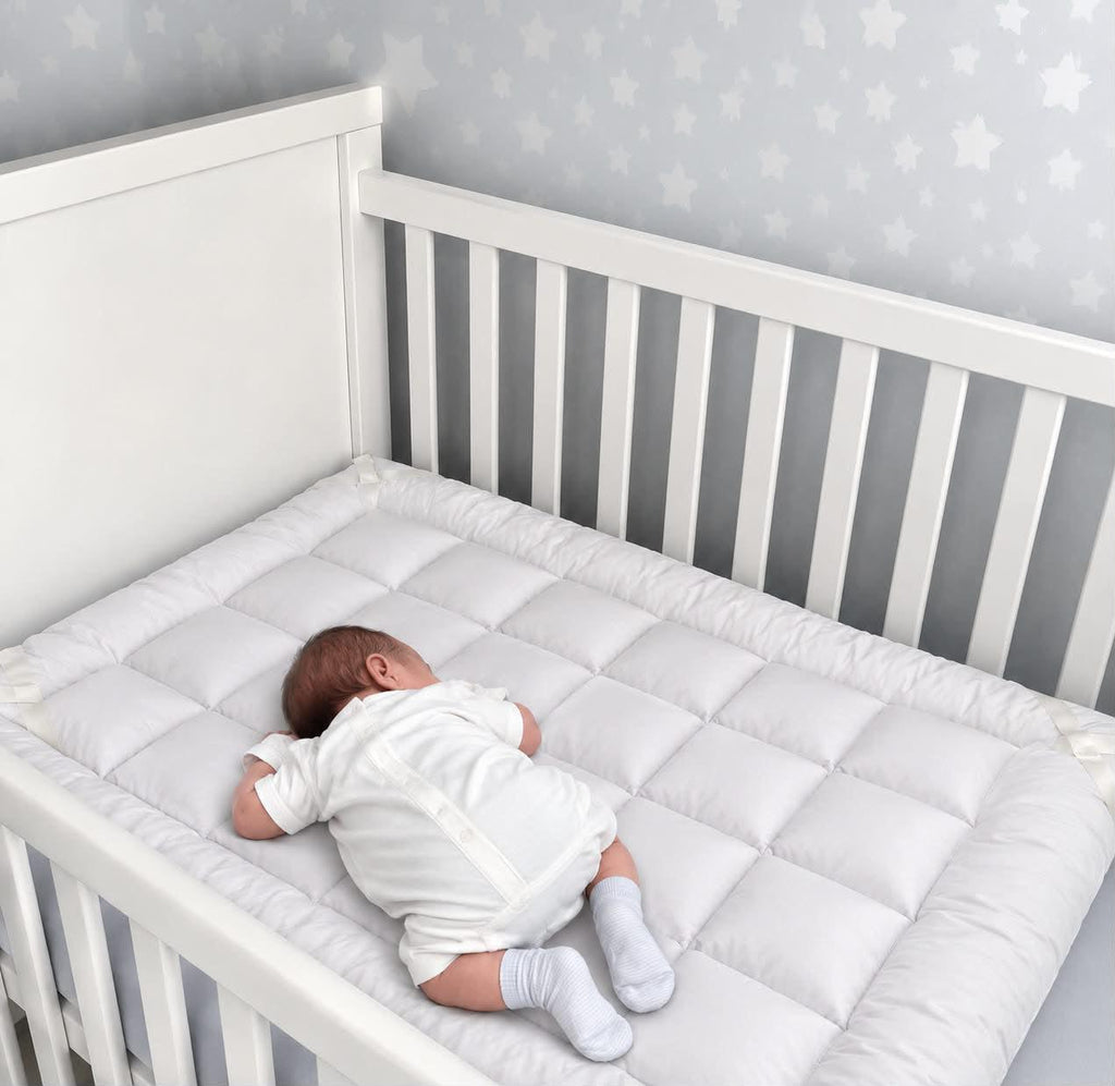 Baby Mattress Topper with Elastic Corners – Microfiber