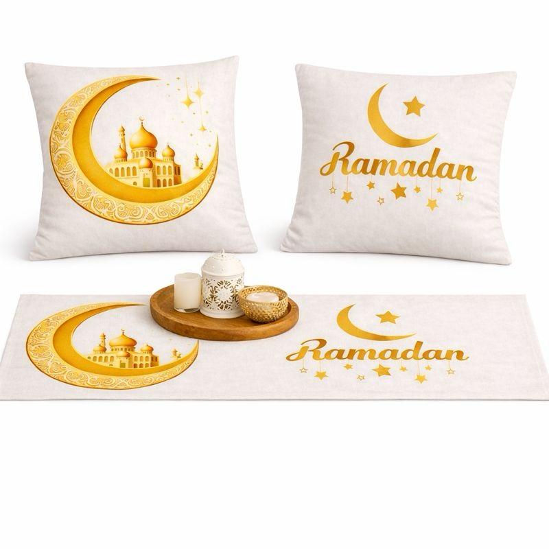 مفرش رمضان - مفرش طاولة طعام رمضاني أنيق