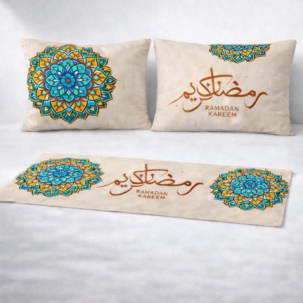 Ramadan Tablecloth – Elegant Ramadan Dining Table Cover Oriental Design