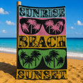 Beach Towel – Soft & Absorbent Sunset Design