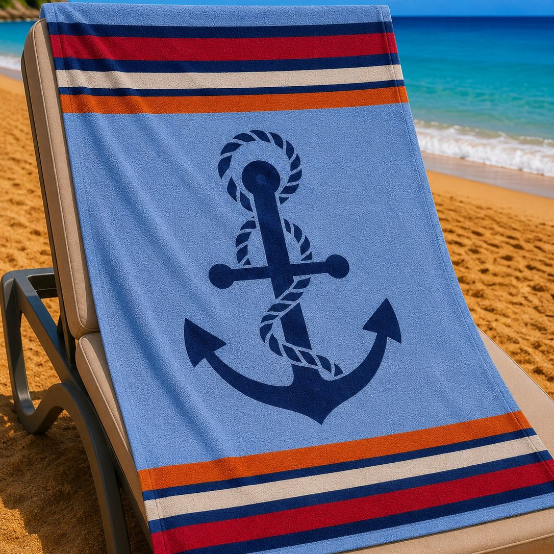 Beach Towel – Soft & Absorbent Ocean Design
