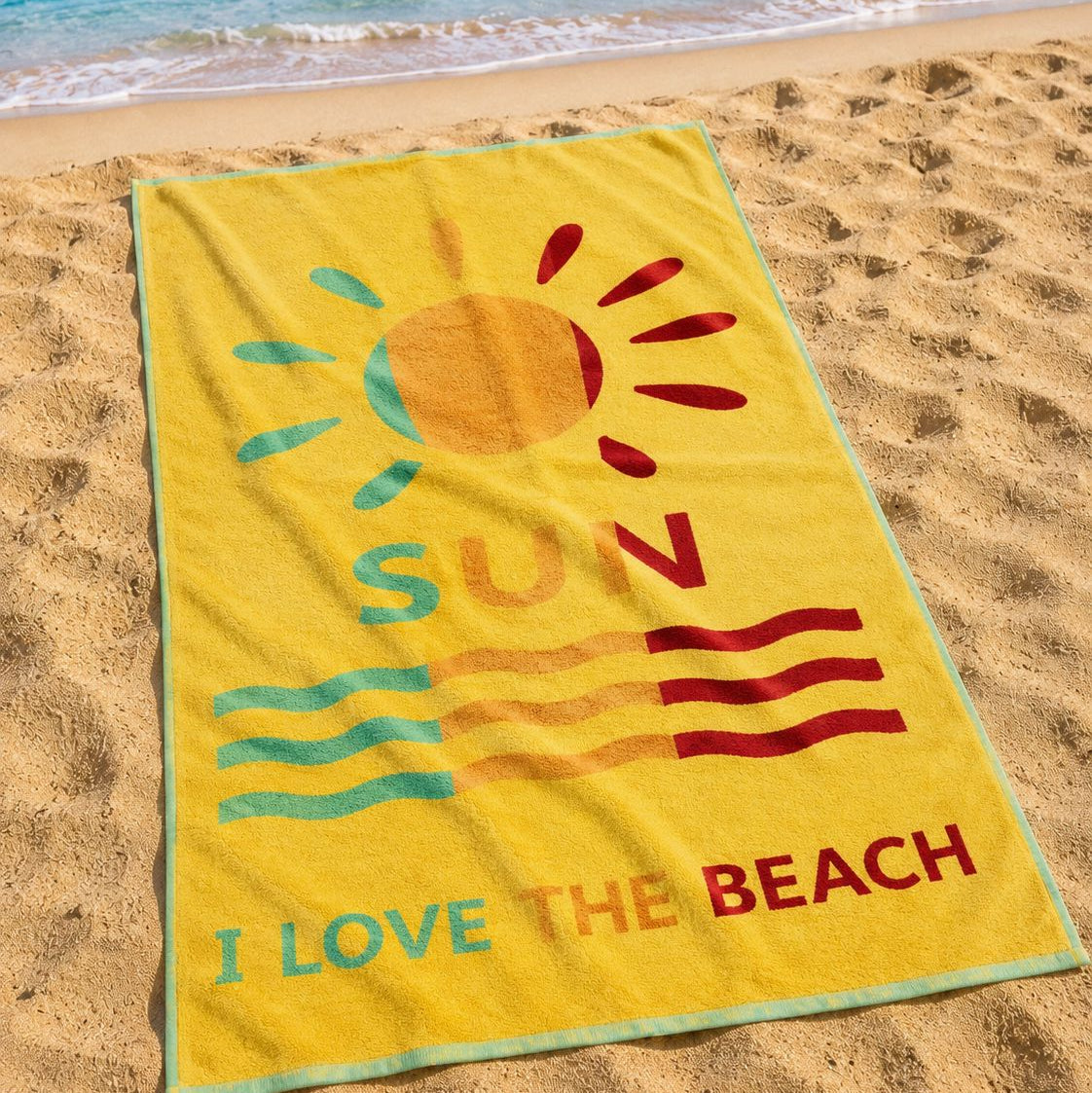 Beach Towel – Soft & Absorbent Sun Design