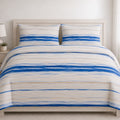 Azure Quilt Cover With Zipper – Soft & Breathable Blended Cotton