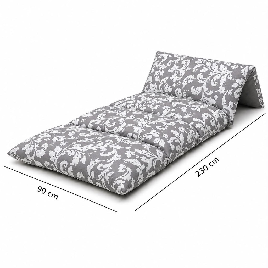 Floor Foldable Mattress (Oriental coffee Design)