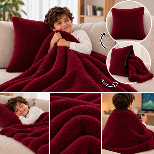 2-in-1 Multi-Purpose Light Blanket Cushion