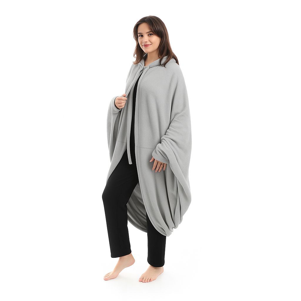 Wearable Blanket Hoodie – Soft & Warm Comfort