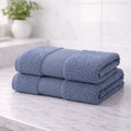 Pure Cotton Hand Towels – Grid Design 700 GSM